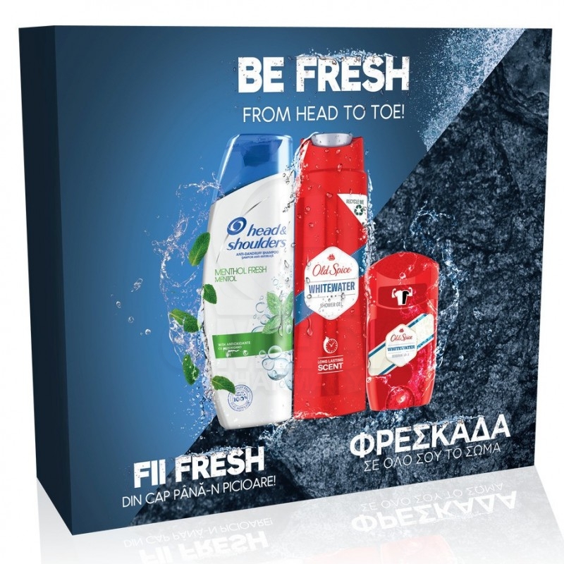 HEAD & SHOULDERS Promo με Menthol Shampoo 225ml, Old Spice Whitewater