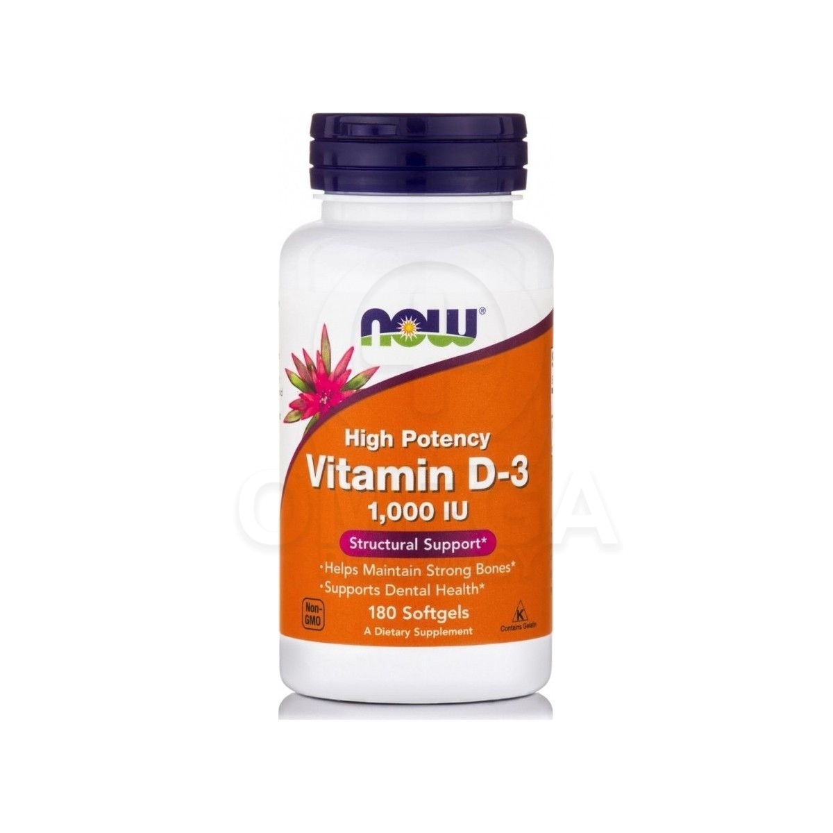 NOW FOODS High Potency Vitamin D3 1.000iu 180softgels