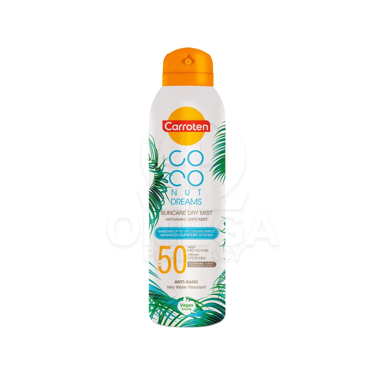 CARROTEN Coconut Dreams Suncare Dry Mist SPF50 Αντηλιακό Ξηρό Mist
