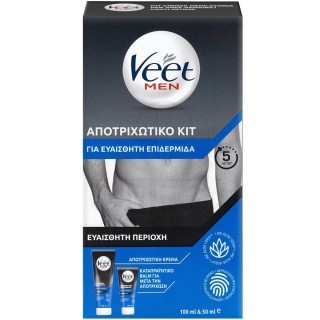 VEET Men Promo με Αποτριχωτική Κρέμα 100ml & Καταπραϋντικό Balm για μετά την Αποτρίχωση 50ml