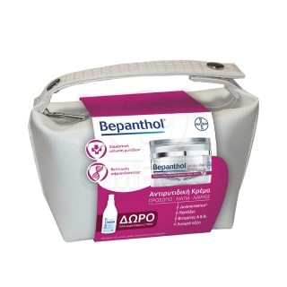 BEPANTHOL Τσαντάκι με Αντιρυτιδική Κρέμα για Πρόσωπο Μάτια & Λαιμό 50ml + Γαλάκτωμα Σώματος 100ml