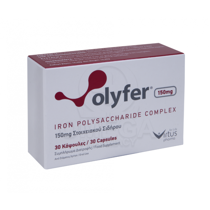 VIRTUS PHARMA Olyfer Iron Polysaccharide Complex 150mg 30caps