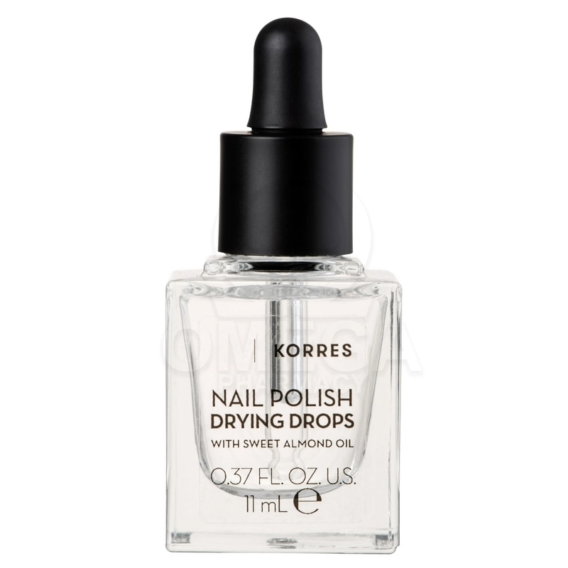 KORRES Nail Polish Drying Drops Top Coat για Απλά Βερνίκια 11ml