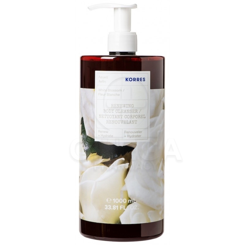 KORRES Renewing Body Cleanser Αφρόλουτρο Λευκά Άνθη 1000ml