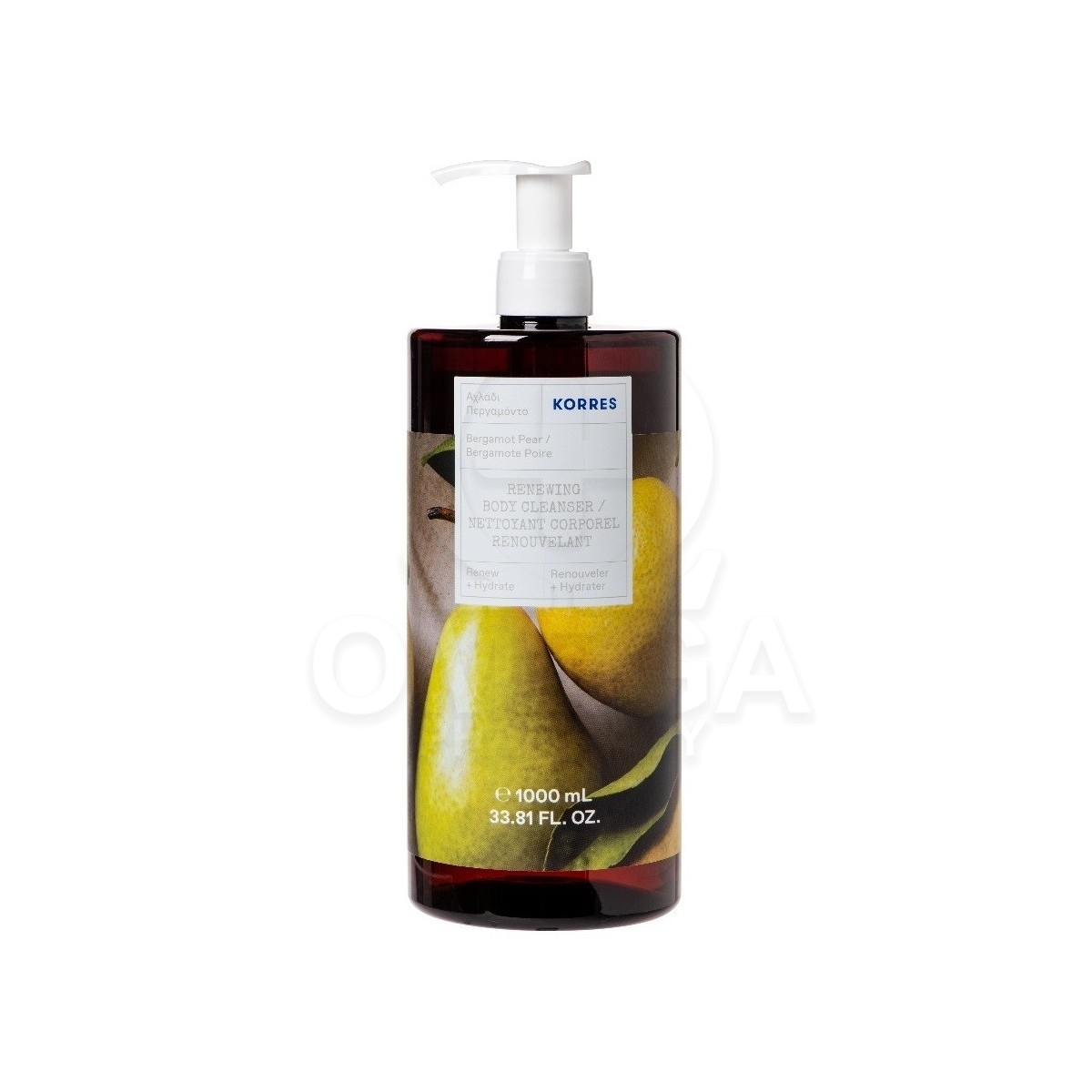 KORRES Renewing Body Cleanser Αφρόλουτρο ΑχλάδιΠεργαμόντο 1000ml