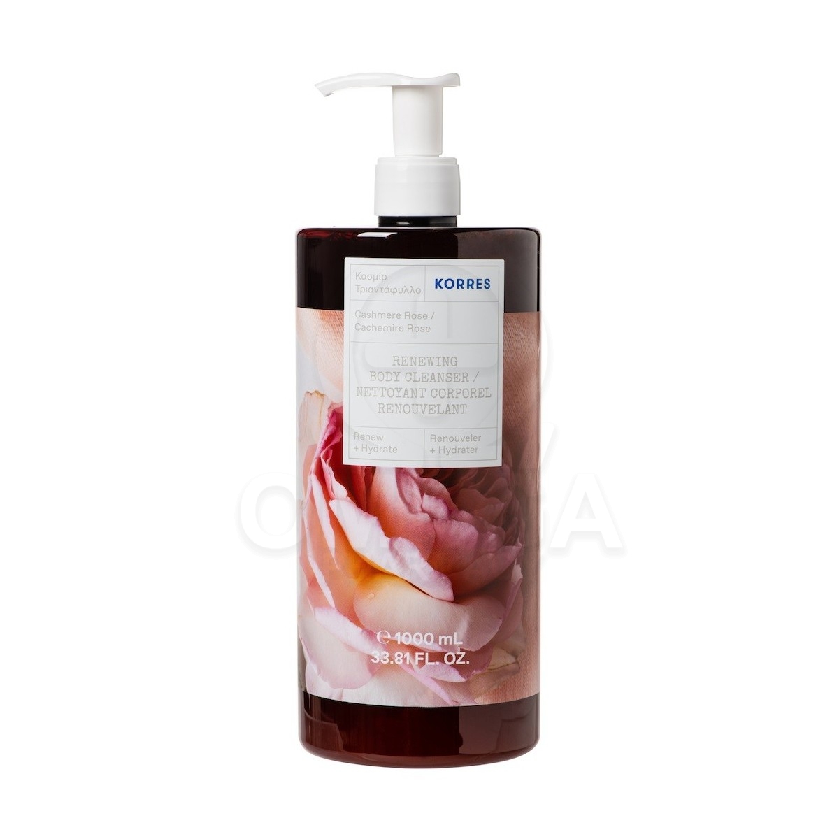 KORRES Renewing Body Cleanser Αφρόλουτρο Κασμίρ Τριαντάφυλλο 1000ml