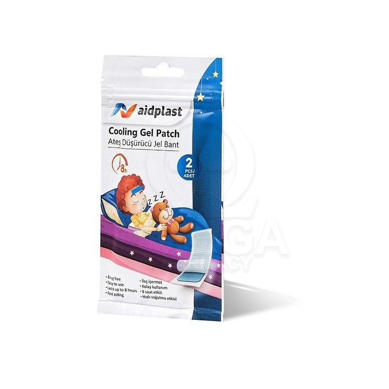 VICTOREKS Aidplast Cooling Gel Patch Έμπλαστρο Υδρογέλης για την Μείωση