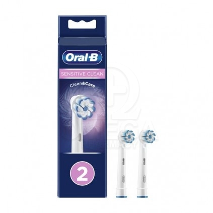 ORAL-B Sensitive Clean Ανταλλακτικές Kεφαλές για Ηλεκτρική Οδοντόβουρτσα 2τμχ