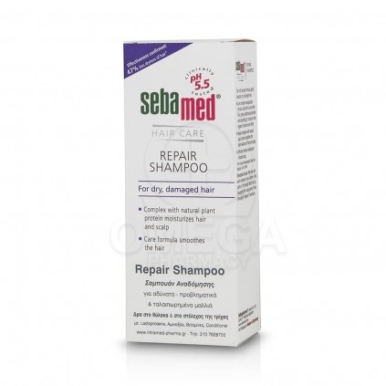 SEBAMED Repair Shampoo Σαμπουάν Αναδόμησης των Αδύνατων & Ταλαιπωρημένων Μαλλιών 200ml