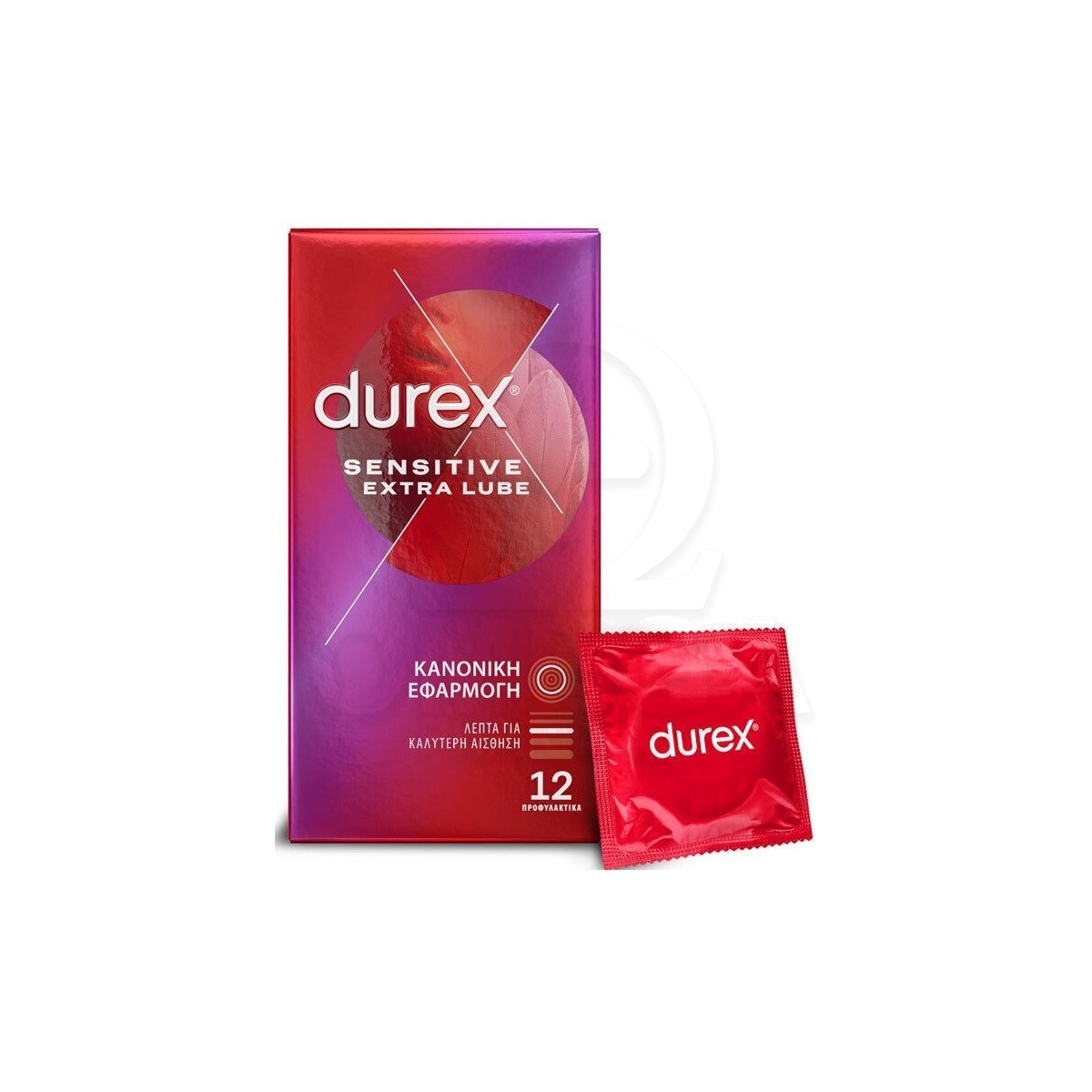 DUREX Sensitive Extra Lube 12τμχ
