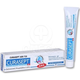 CURASEPT ADS 720 Οδοντόπαστα με Διγλυκονική Χλωρεξιδίνη 0.20% 75ml