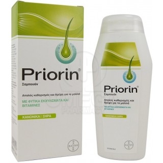 PRIORIN Shampoo Gentle Cleansing & Nourishment for Normal/Dry Hair Σαμπουάν Κατά της Τριχόπτωσης για Απαλό Καθαρισμό & Θρέψη για