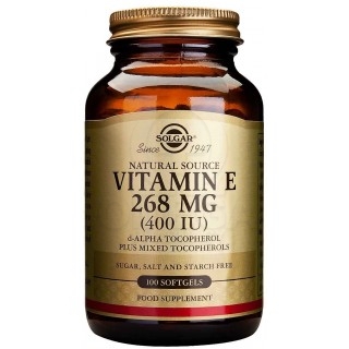 SOLGAR Vitamin E Natural 400IU Συμπλήρωμα Διατροφής Βιταμίνης E για την Καλή Υγεία του Ανοσοποιητικού & Καρδιαγγειακού Συστήματο