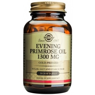 SOLGAR Evening Primrose Oil 1300mg Συμπλήρωμα Διατροφής με Έλαιο Νυχτολούλουδου για την Ενίσχυση του Καρδιαγγειακού & Νευρικού Σ
