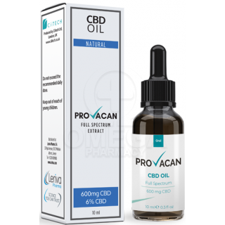 PROVACAN Full Spectrum Extract CBD Oil Έλαιο CBD 6% / 600mg 10ml