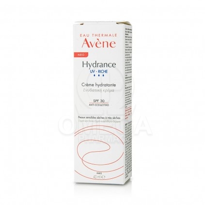 AVENE Hydrance UV Riche SPF30 Ενυδατική Κρέμα Προσώπου για Ξηρό Δέρμα  40ml