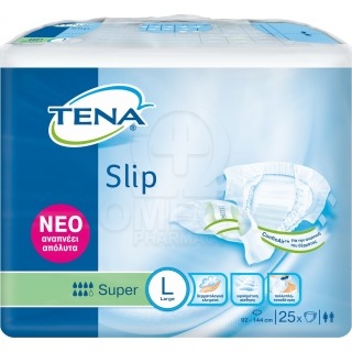TENA Slip Super Εσώρουχα Ακράτειας Ενηλίκων Μέγεθος Large 25τμχ