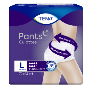 TENA Pants Culottes Plus Night Εσώρουχα Ακράτειας Μέγεθος Large 12τμχ