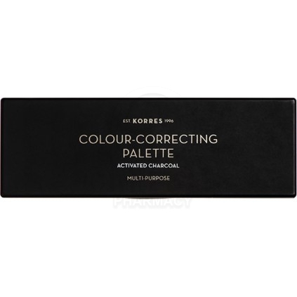 KORRES Colour - Correcting Palette Activated Charcoal Multi - Purpose Παλέτα Διόρθωσης Χρώματος σε 5 Αποχρώσεις που Φωτίζει, Διο