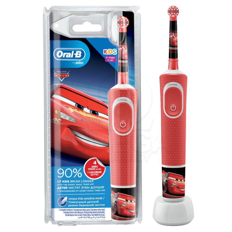 Oral-B Vitality Kids Cars Παιδική Ηλεκτρική Οδοντόβουρτσα για 3+ ετών 1τμχ