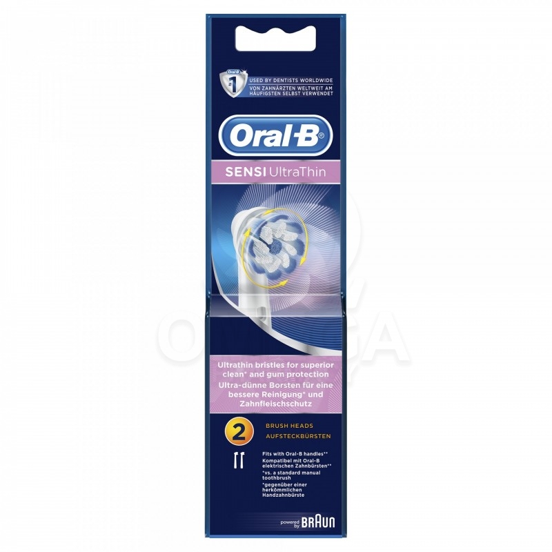 ORAL-B Sensi UltraThin Ανταλλακτικές Kεφαλές για Ηλεκτρική Οδοντόβουρτσα 2τμχ