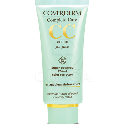 COVERDERM Complete Care CC Cream for Face Πολυ-λειτουργική Κρέμα Προσώπου 12 σε 1 Απόχρωση Light Beige με SPF25 40ml