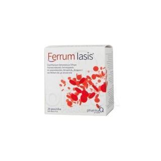 PHARMAQ Ferrum Iasis Συμπλήρωμα Διατροφής Σιδήρου 28 Φακελάκια