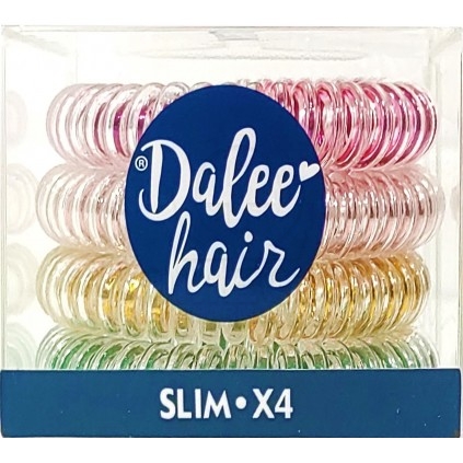 MEDISEI Dalee Hair Slim Σπιράλ Λαστιχάκια Μαλλιών 4 Τεμάχια