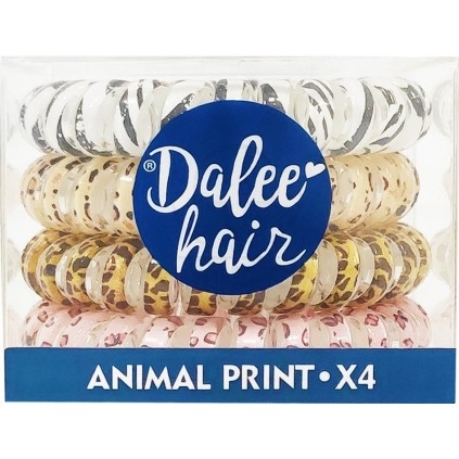 MEDISEI Dalee Hair Animal Print Σπιράλ Λαστιχάκια Μαλλιών 4 Τεμάχια