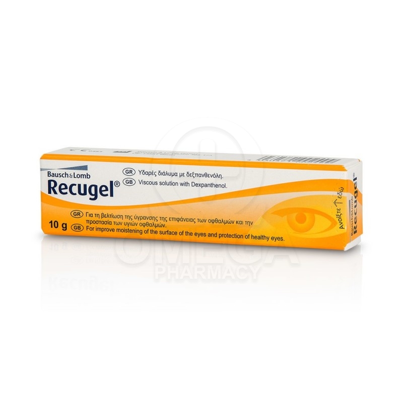 BAUSCH & LOMB Recugel Eye Gel Τζελ με Δεξπανθενόλη για τα Μάτια 10gr