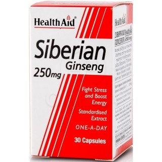 HEALTH AID Siberian Ginseng 250mg Συμπλήρωμα Διατροφής με Σιβηριανό Τζίνσενγκ για Τόνωση του Ανοσοποιητικού Συστήματος σε Περιπτ