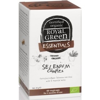 ROYAL GREEN Essentials Bio Selenium Complex Συμπλήρωμα Διατροφής με Βιολογικό Σύμπλεγμα Σεληνίου, Τζίντζερ, Turmeric, Δεντρολίβα