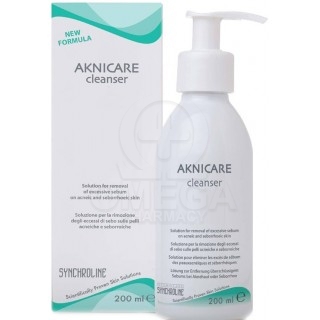 SYNCHROLINE Aknicare Cleanser Καθαριστικό Τζελ Κατά Της Ακμής 200ml
