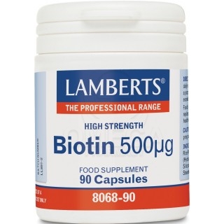 LAMBERTS Biotin Βιοτίνη 500mcg 90caps