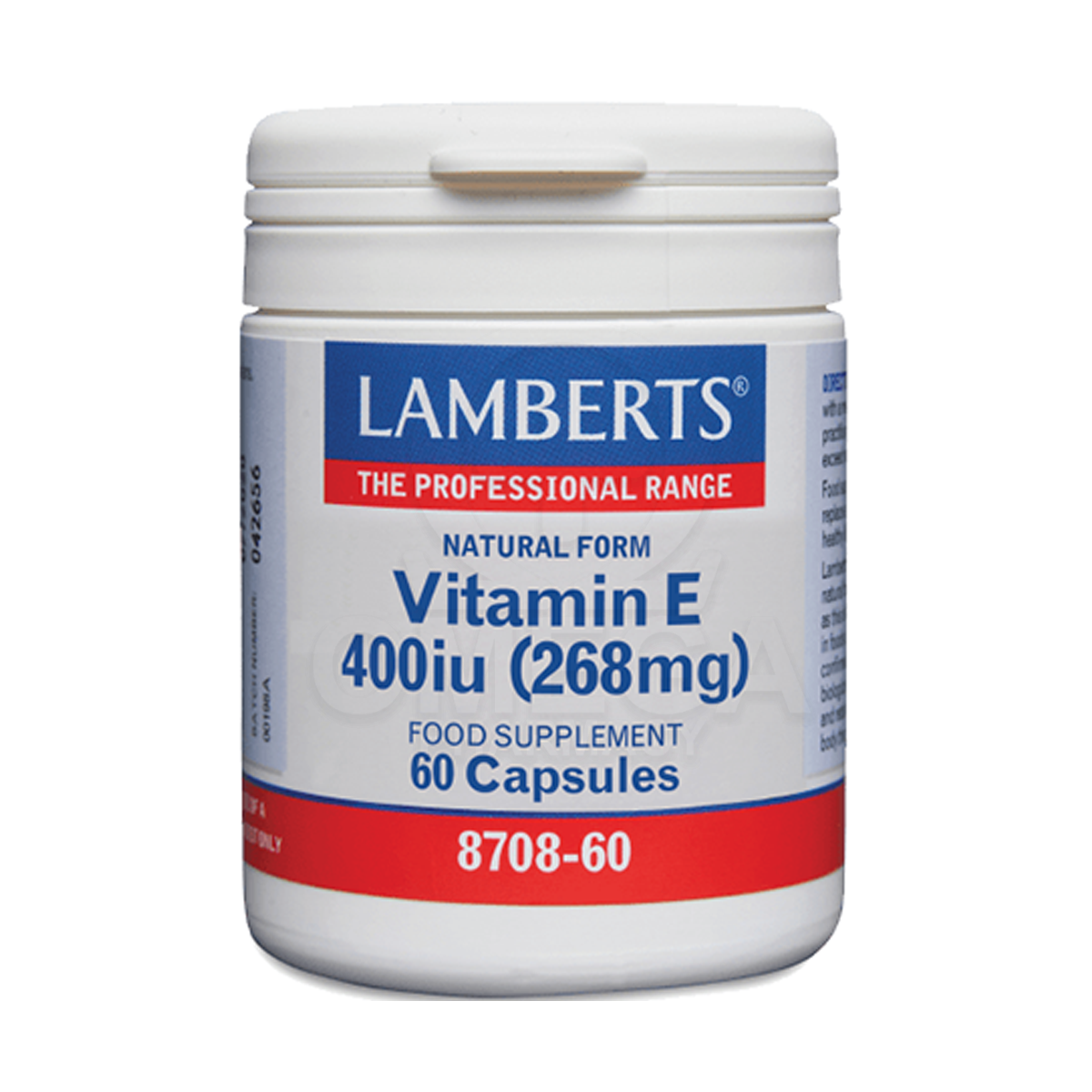 Συμπληρωματα διατροφης LAMBERTS Vitamin E 400 iu Natural form 60 caps