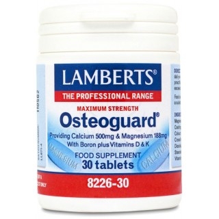 LAMBERTS Osteoguard Ολοκληρωμένη Φόρμουλα για Υγειή Οστά 30Tabs
