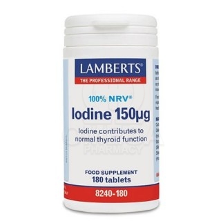 LAMBERTS Iodine 150μg Συμπλήρωμα με Ιώδιο 180tabs