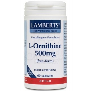 LAMBERTS L-Ornithine 500mg 60Caps