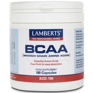 LAMBERTS BCAA Branch Chain Amino Acids 180Caps