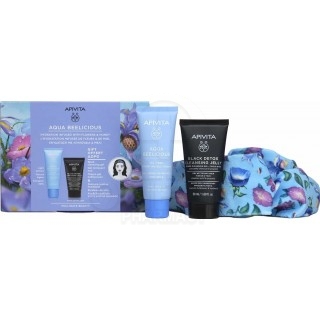 APIVITA Promo Aqua Beelicious Oil-Free Hydrating Gel-Cream Κρέμα-Gel Ενυδάτωσης Ελαφριάς Υφής με Λουλούδια & Μέλι 40ml + Black D