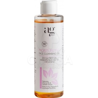 AG Pharm Moisturizing Face Cleansing Gel Ενυδατικό Gel Καθαρισμού για το Πρόσωπο για Κανονικές/Ξηρές Επιδερμίδες με Καλέντουλα,