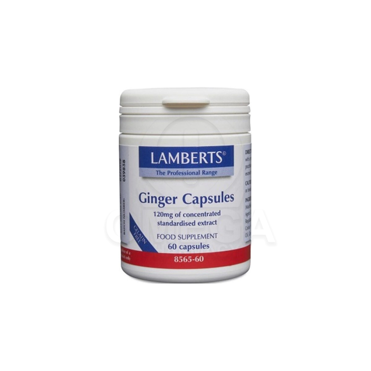 Συμπληρωματα διατροφης LAMBERTS Ginger 120MG Πιπερόριζα για Πεπτική