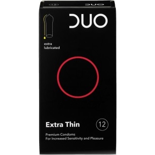 DUO Extra Thin Πολύ Λεπτά Προφυλακτικά 12 Τεμάχια