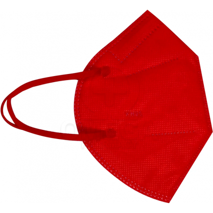 JIJI HUANG KN95 Disposable Folding 3D Mask 5PLY Αναδιπλούμενη Μάσκα KN95 Μίας Χρήσης Χωρίς Βαλβίδα 5 Στρώσεων σε Κόκκινο Χρώμα 1