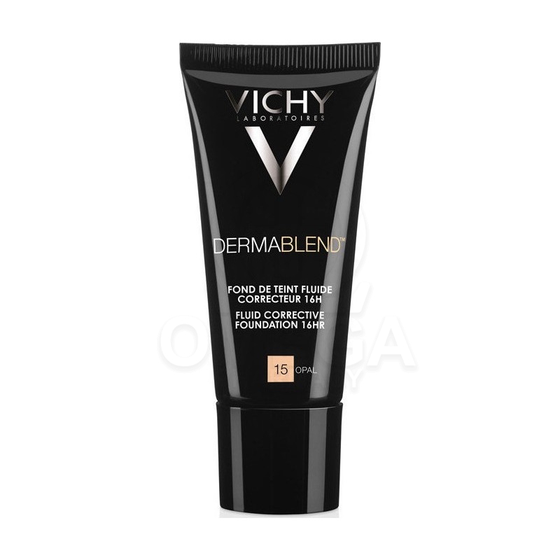 VICHY Dermablend Fluid Corrective Foundation Καλυπτικό Make-up Ενεργής Διόρθωσης 16 Ωρών με SPF35 & Ματ Αποτέλεσμα Απόχρωση 15 O