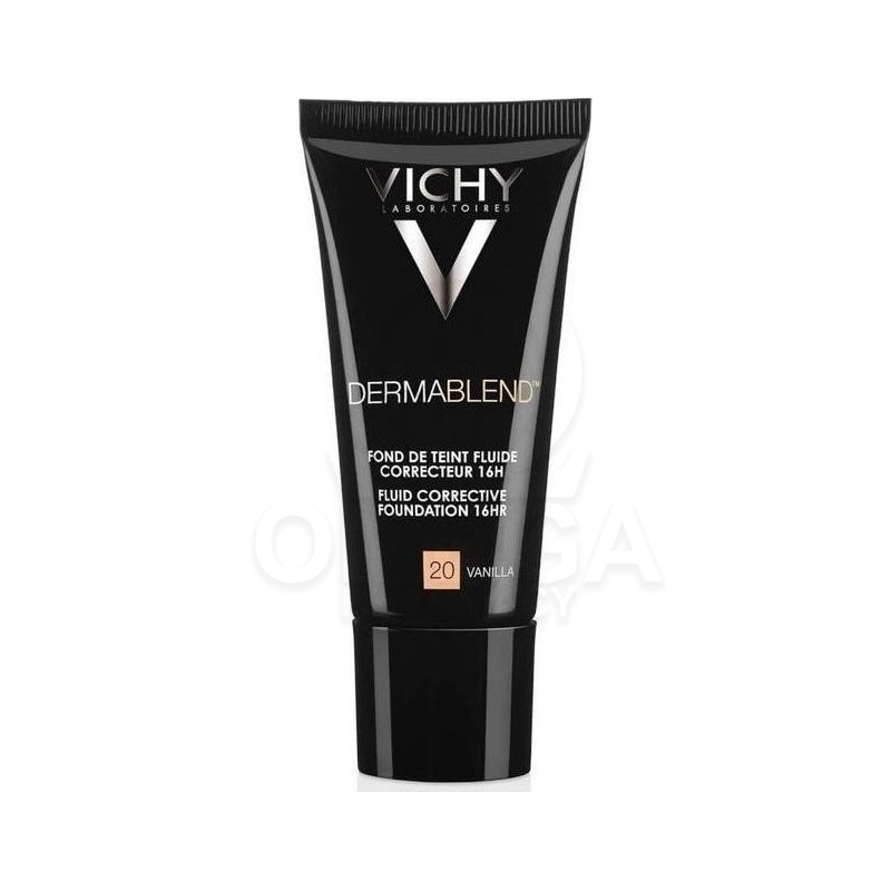 VICHY Dermablend Fluid Corrective Foundation Καλυπτικό Make-up Ενεργής Διόρθωσης 16 Ωρών με SPF35 & Ματ Αποτέλεσμα Απόχρωση 20 V
