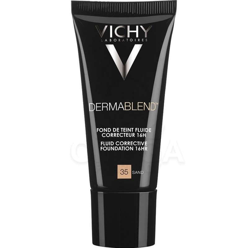 VICHY Dermablend Fluid Corrective Foundation Καλυπτικό Make-up Ενεργής Διόρθωσης 16 Ωρών με SPF35 & Ματ Αποτέλεσμα Απόχρωση 35 S