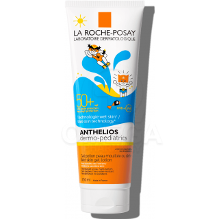 LA ROCHE POSAY Anthelios Dermo-Pediatrics Wet Skin Gel Lotion Παιδική Αντηλιακή Λοσιόν Τζελ Προσώπου & Σώματος με SPF50+ Χωρίς Ά