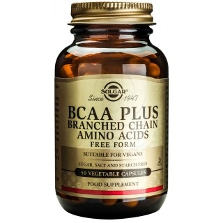 SOLGAR BCAA Plus Συμπλήρωμα Διατροφής με Αμινοξέα Διακλαδισμένης Αλύσσου & Βιταμίνη B6 για την Επιδιόρωση, Ανάπτυξη & Αποκατάστα