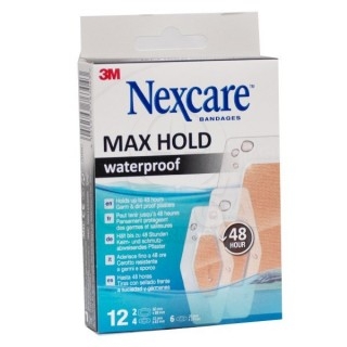 3M Nexcare Max Hold Waterproof 12τμχ